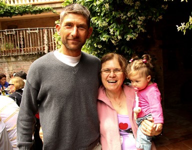 B&R Guide Giorgio with Sara and her granddaughter Sofia