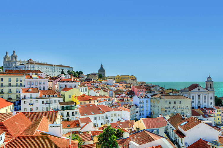 Portugal rooftops and beach