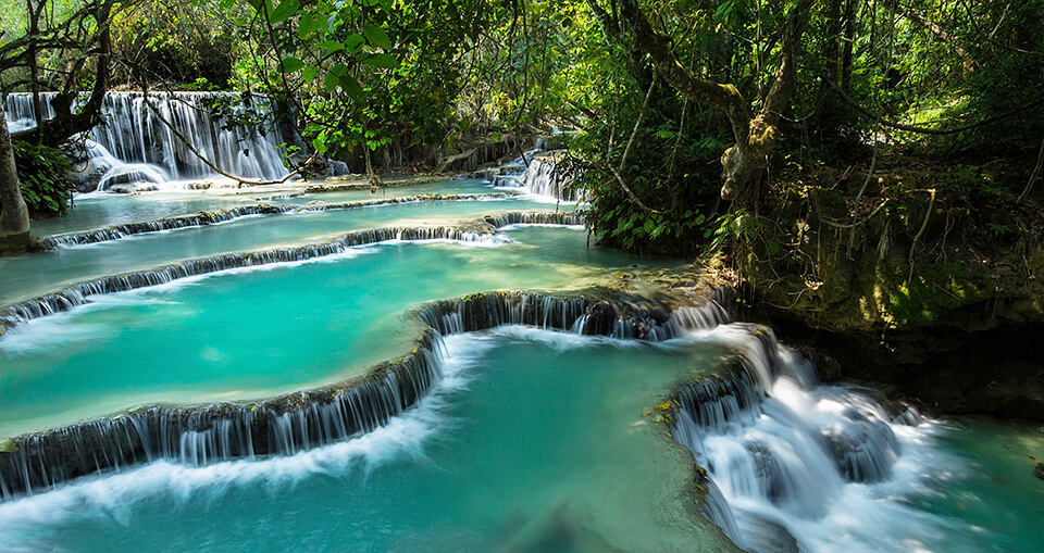 Laos waterfall