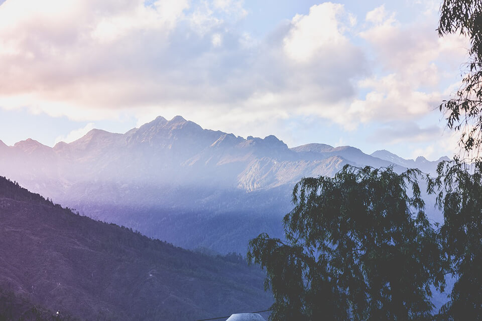 mountains in Bhutan