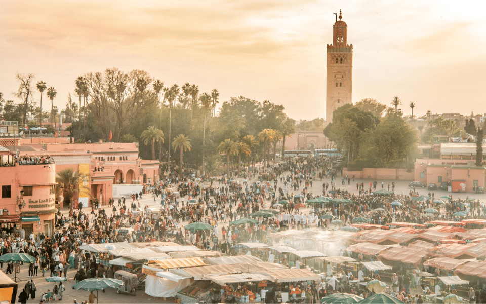 The vibrant streets of Marrakech