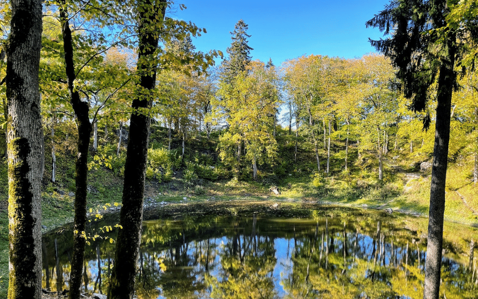 Kaali Crater on the Estonian island of Saaremaa