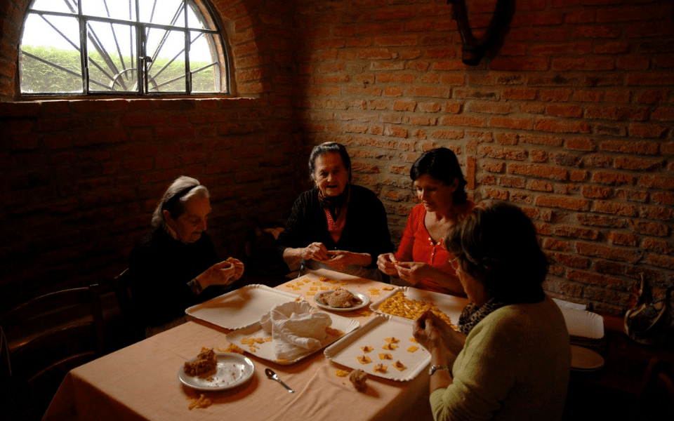 pasta rolling in the Veneto