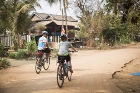 Biking in Cambodia