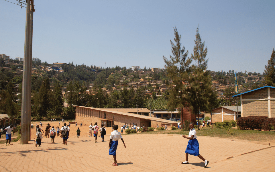 children playing in kigali